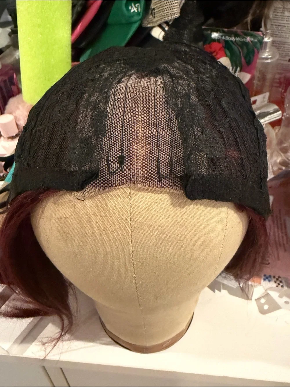 Deep Burgundy Lace Front Wig - Women Hair